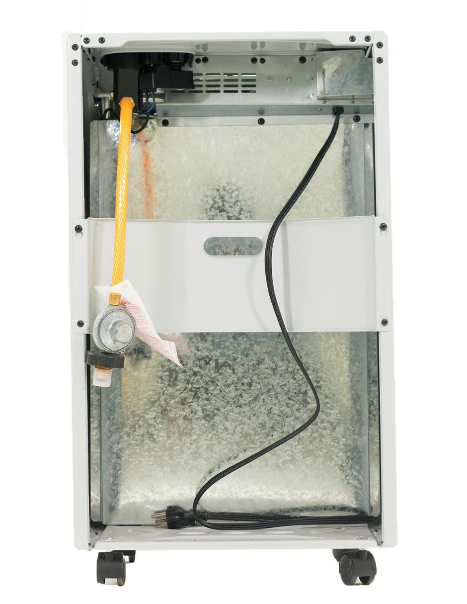 Calefactor portátil de gas de 127 V