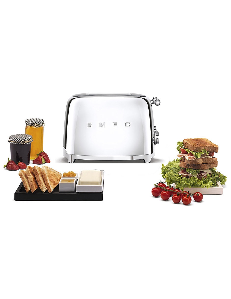 TOSTADOR 4 REBANADAS PLATA SMEG