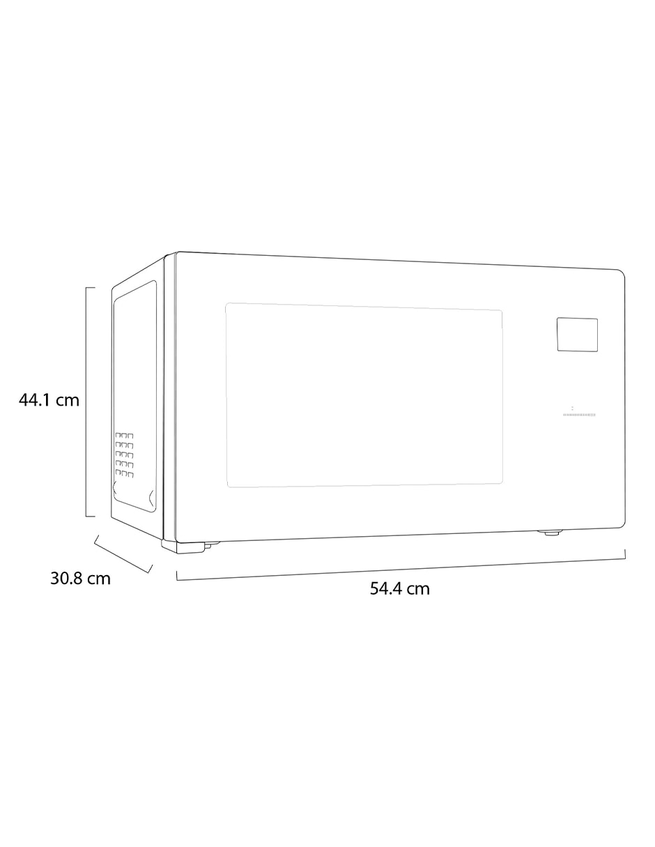 Horno de microondas convencional Lg modelo MS1597DIS