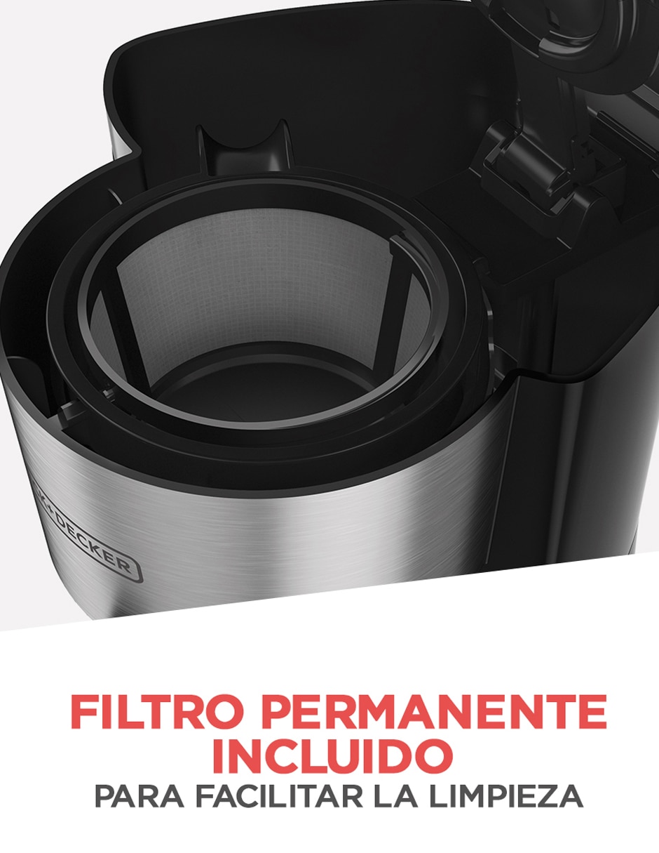 Cafetera de goteo Black + Decker cm0755s-mx