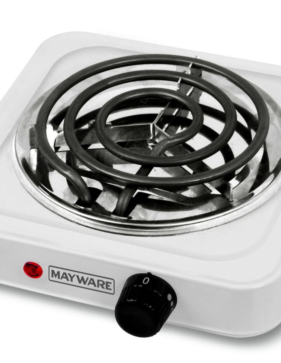 Parrilla eléctrica Mayware Individual blanca