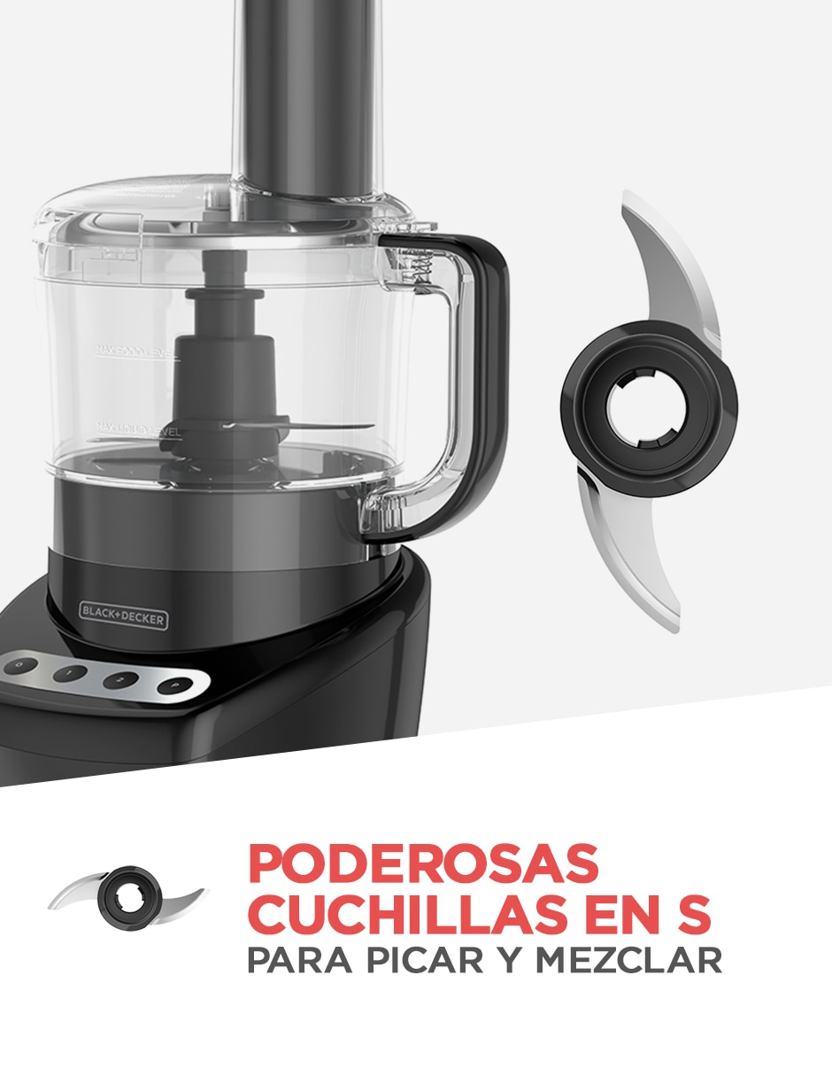 Procesador de alimentos cuchillas de acero inoxidable