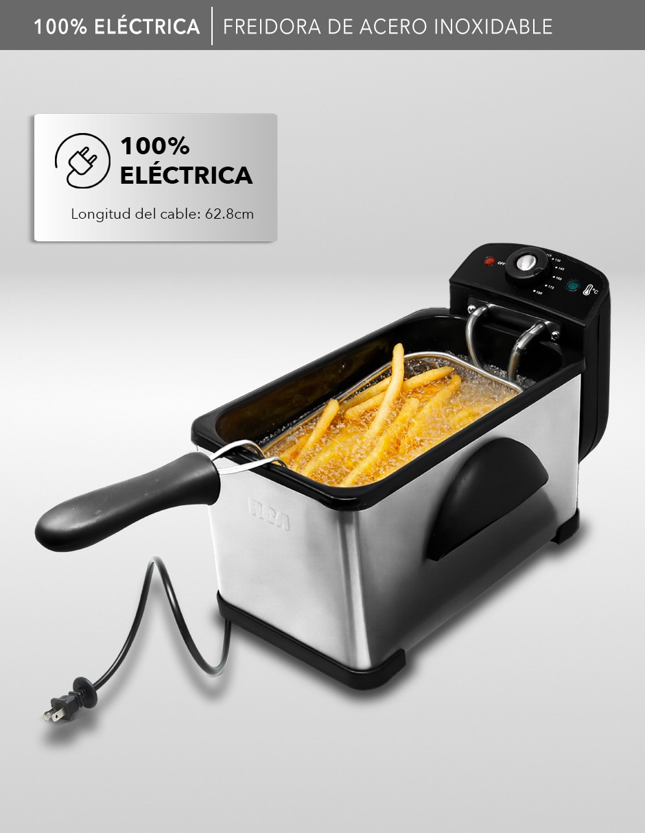 FREIDORA DE ACEITE RC-DF303 , PLATA