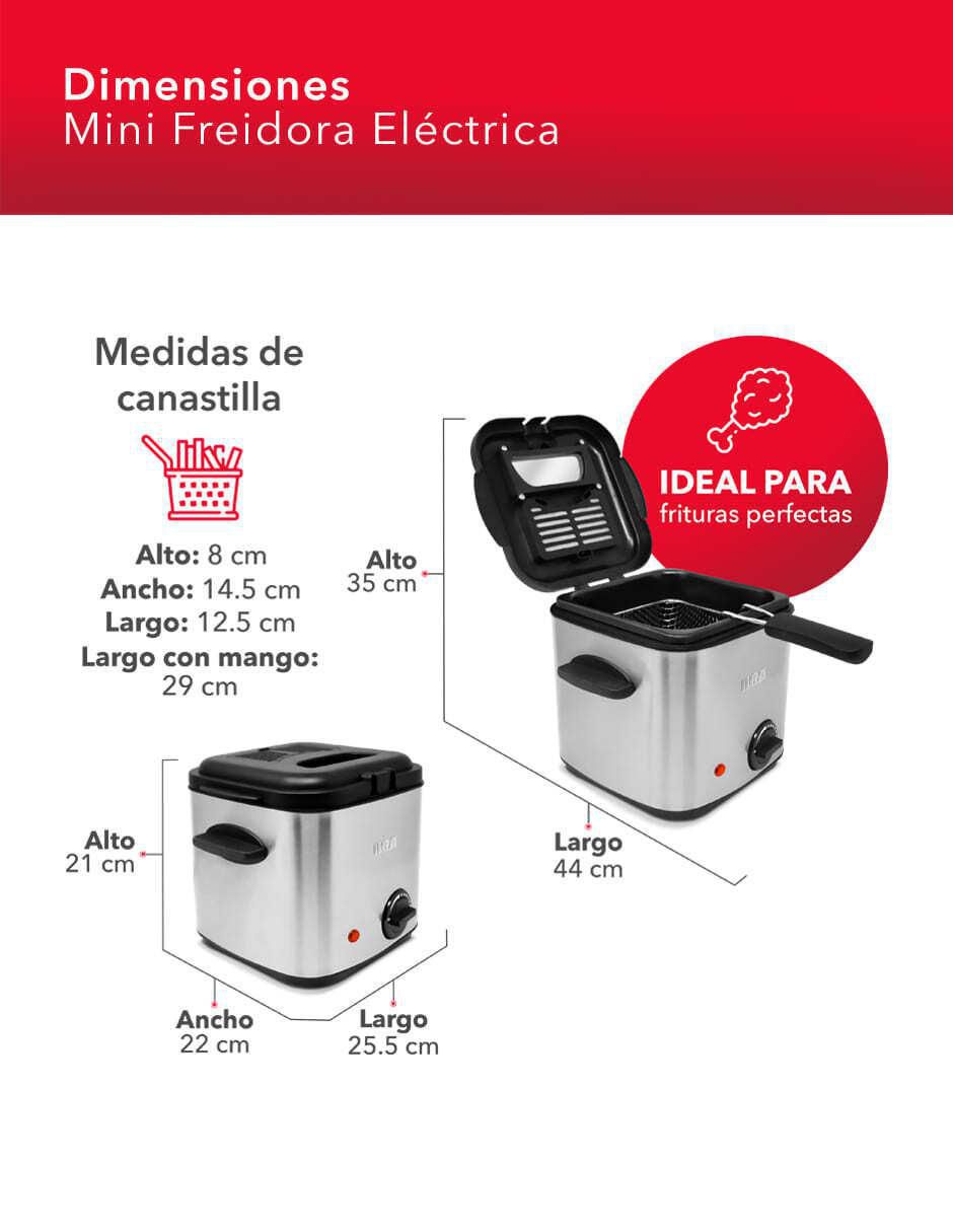 Freidora de aceite 1.5 L Rc-Df2 10