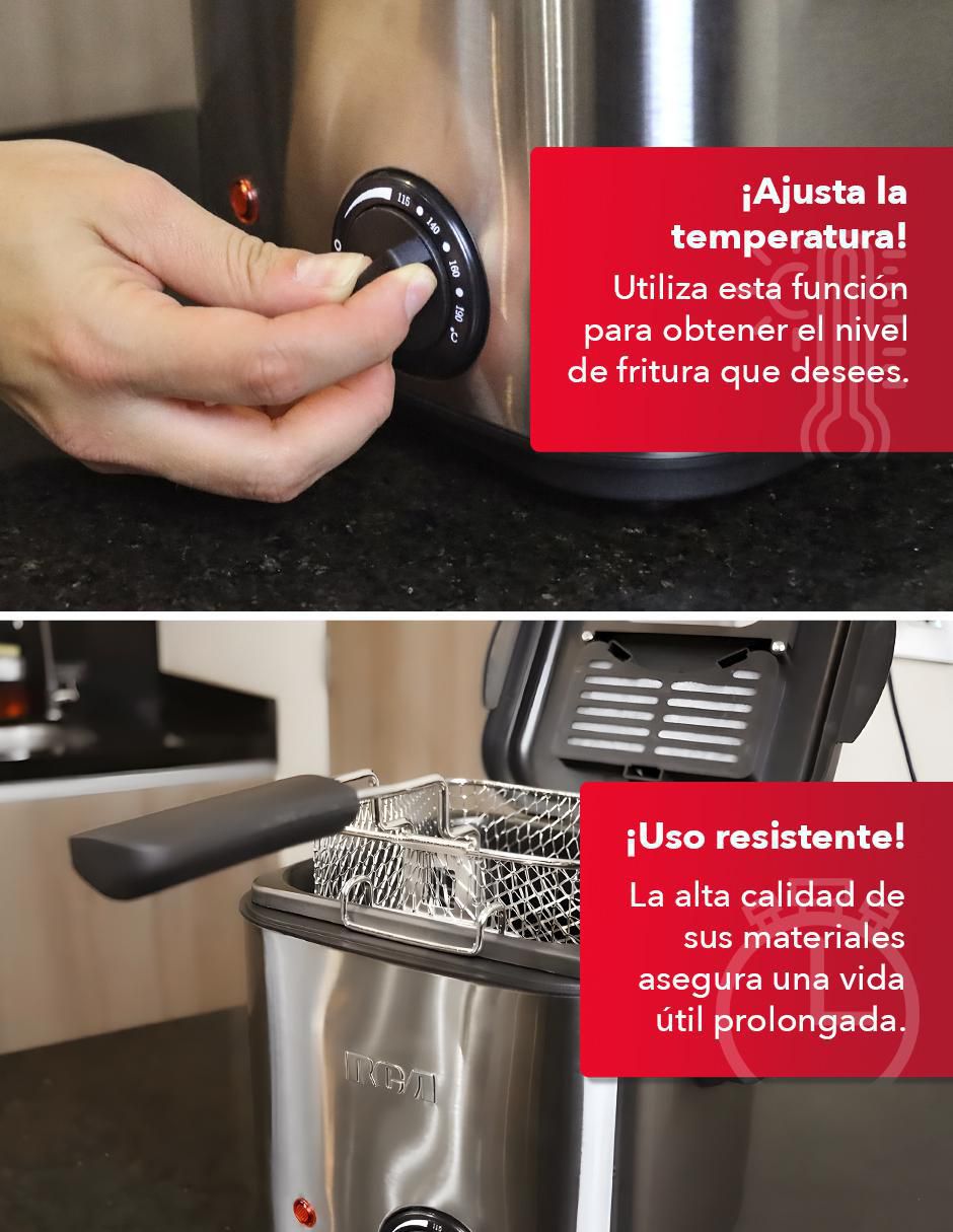 Freidora de aceite 1.5 L Rc-Df2