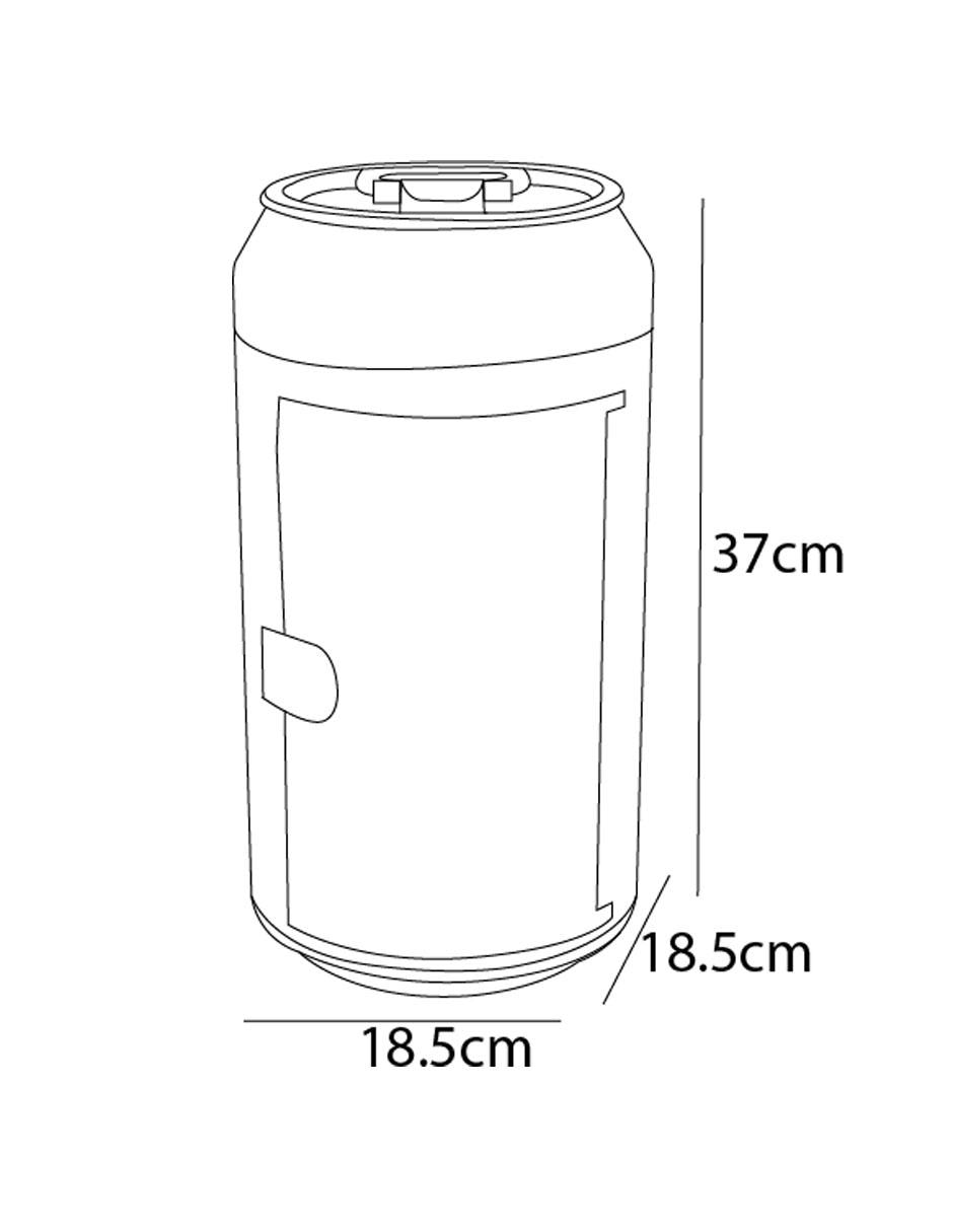 Mini refrigerador Dace ETTIX0801L 0.14 pies cúbicos