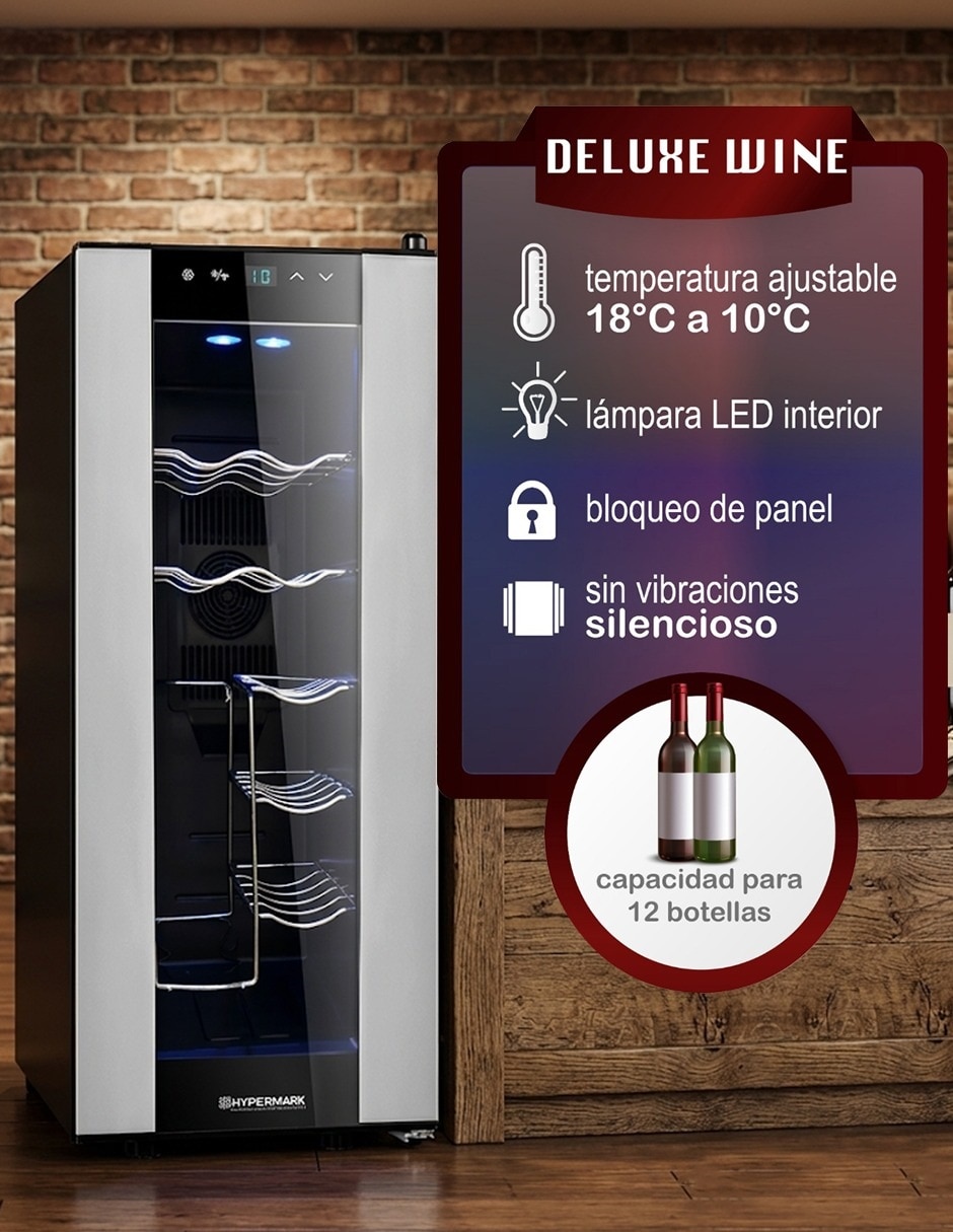 Cava de vinos Hypermark HM0026CV capacidad 12 botellas