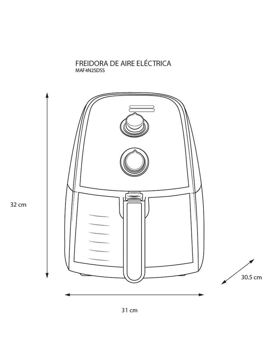 Freidora de aire Midea 4 L Maf4N2Sdss
