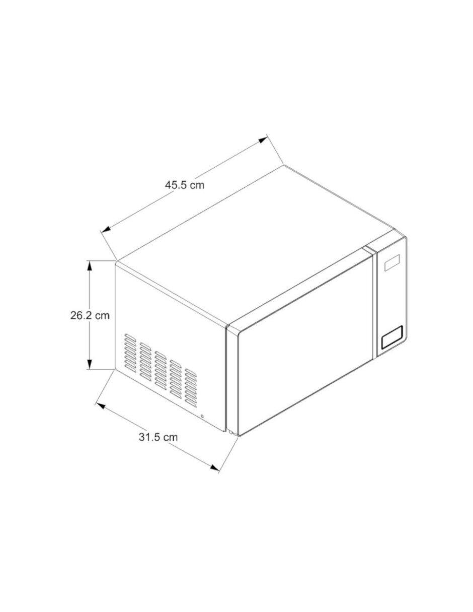Horno de microondas convencional modelo WM1807B 0.7 pies cúbicos