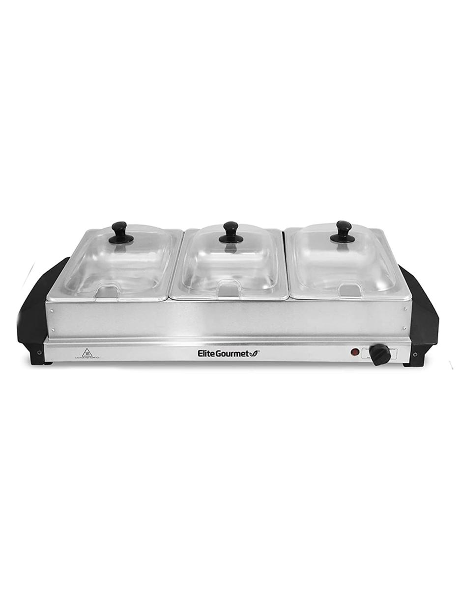 Bufetera eléctrica Elite Cuisine 3 divisiones
