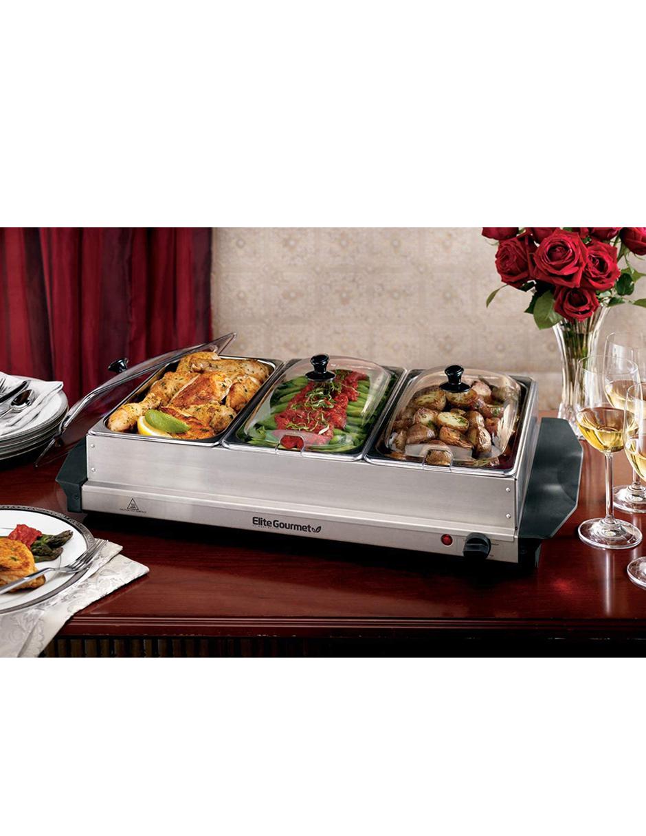 Bufetera eléctrica Elite Cuisine 3 divisiones