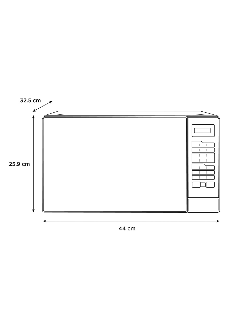 Horno de microondas convencional de 0.7 pies 7