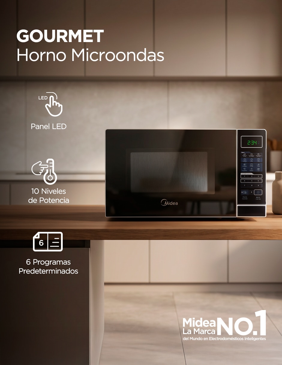 Horno de microondas convencional de 0.7 pies 6