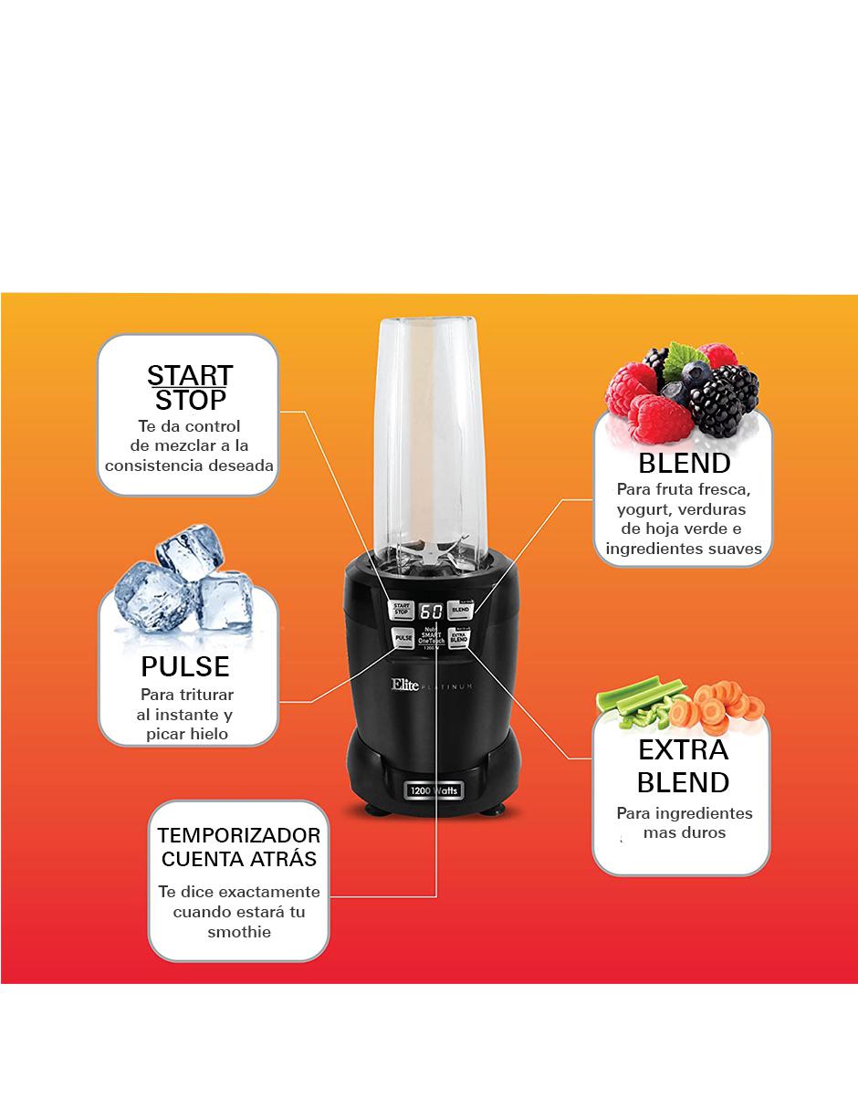 Combo licuadora Elite Cuisine EPB-5455 3 velocidades