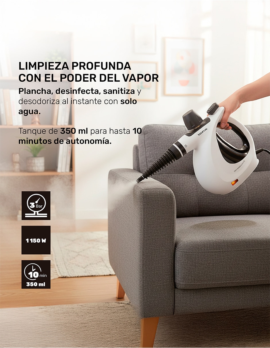 Limpiador de vapor Taurus M94411600 Medusa Clean
