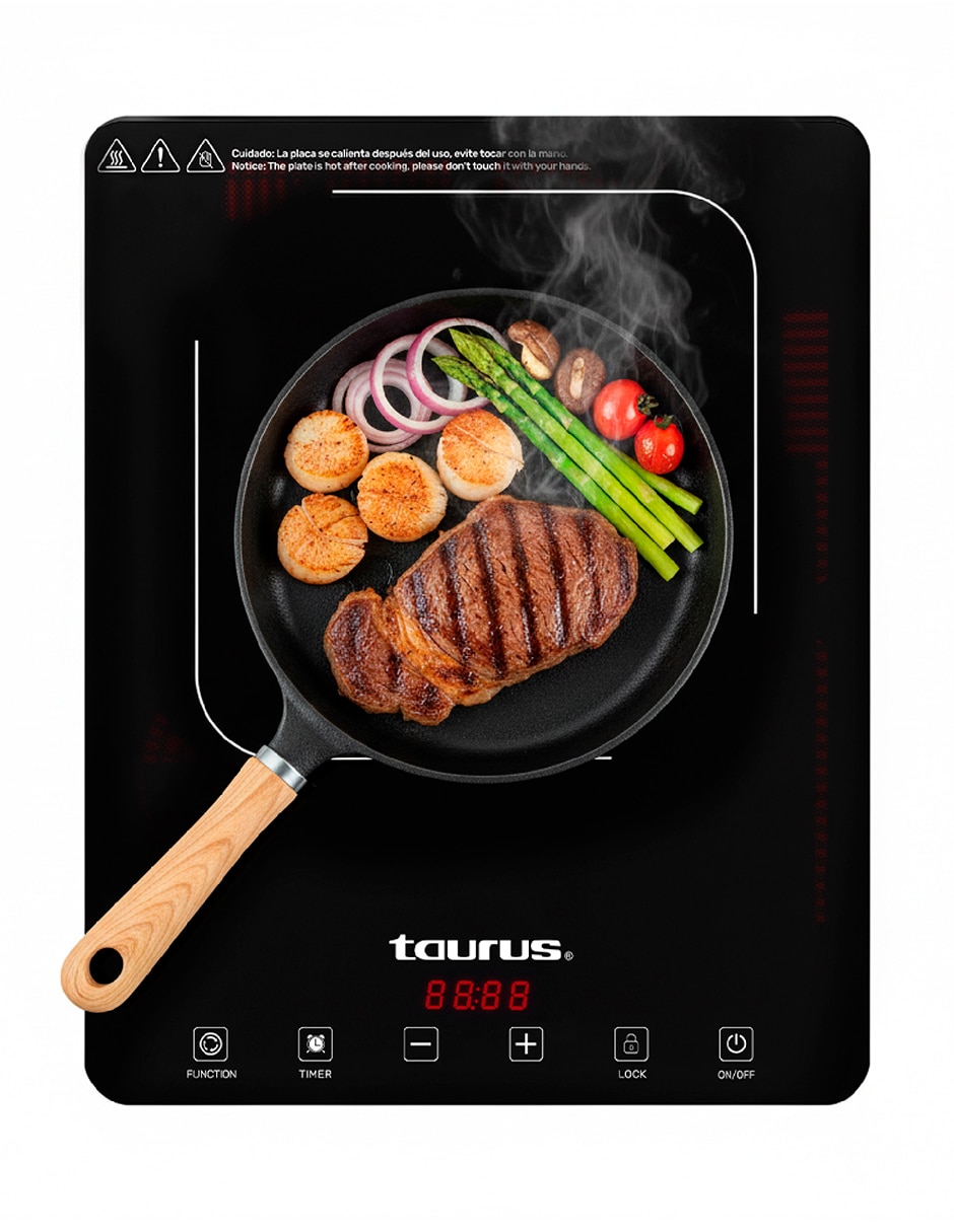 Parrilla de inducción uranus 2000 de vidrio 6