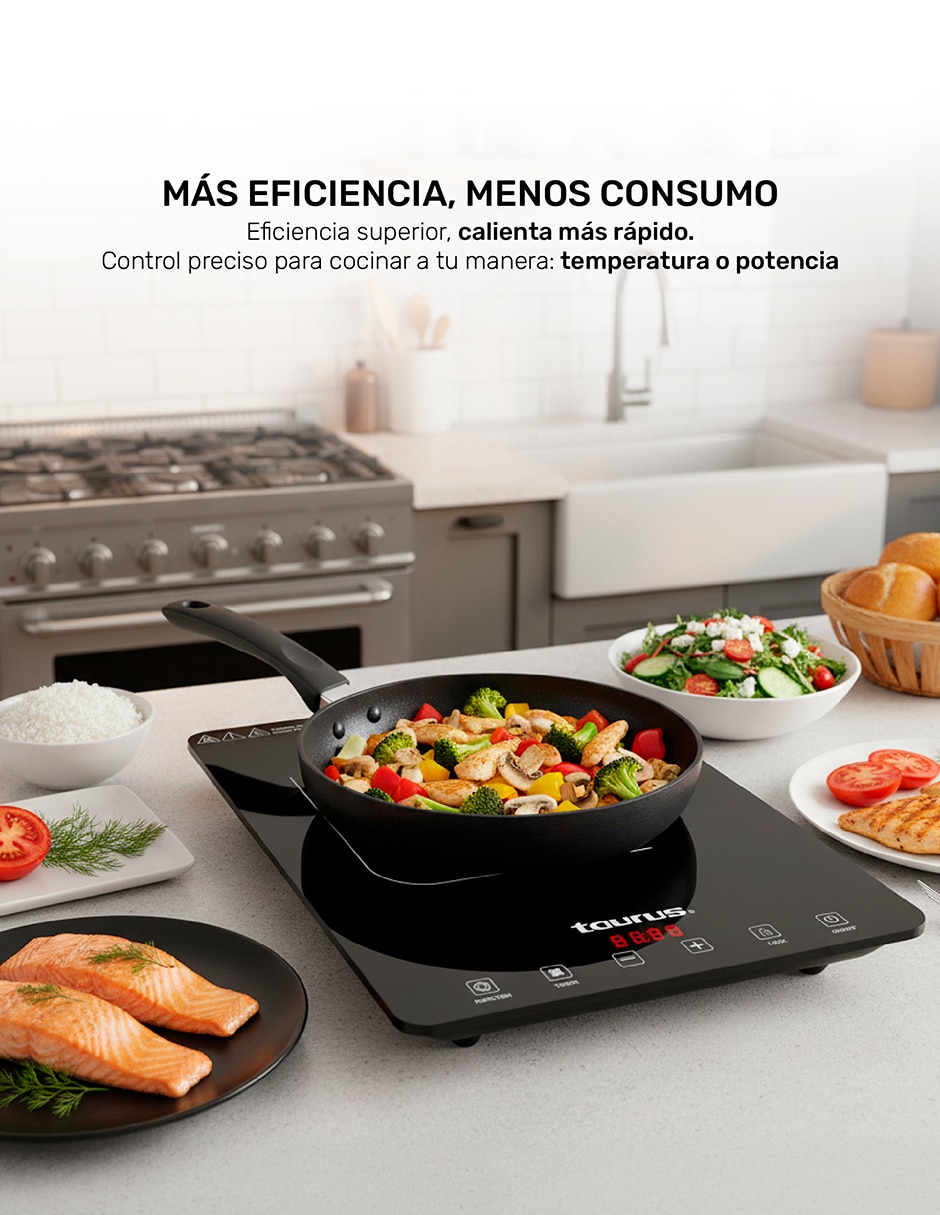 Parrilla de inducción uranus 2000 de vidrio 10