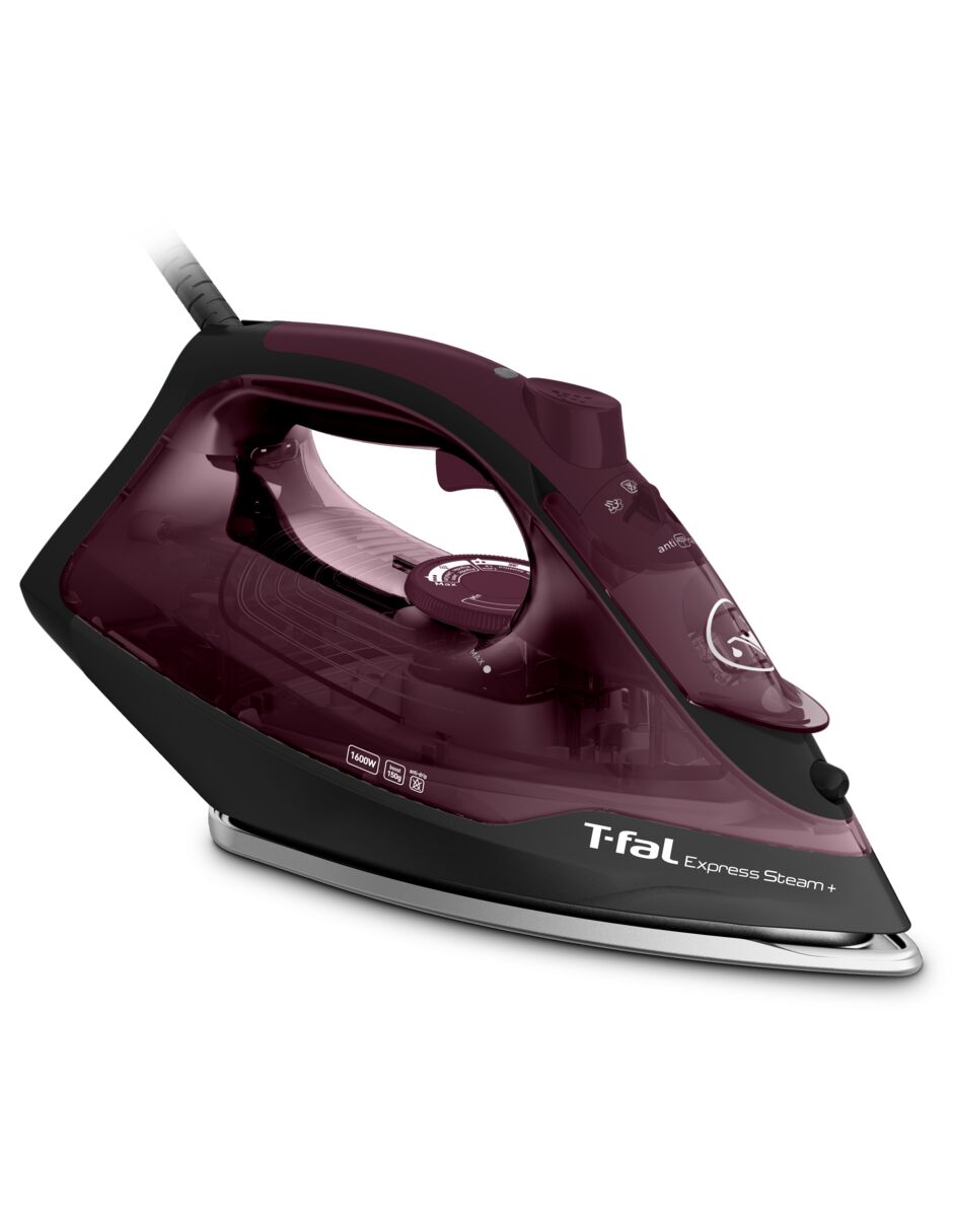 Plancha T-Fal express steam neon fv2808x0 suela antiadherente