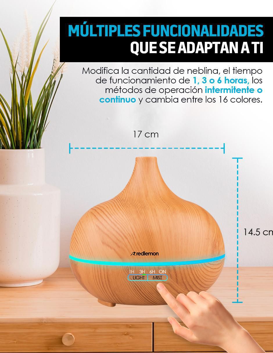 Difusor de Aceites Esenciales y Humidificador de Aromas 500 ml 7