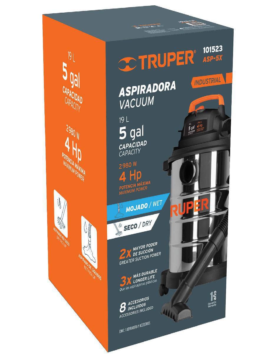 Aspiradora wet & dry Truper ASP-5X