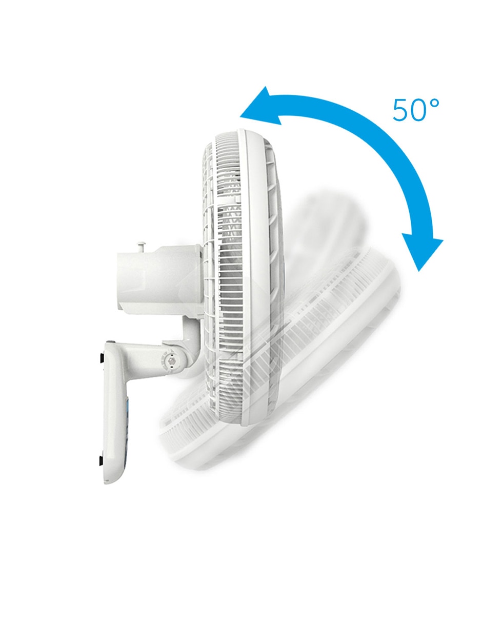 Ventilador mural con control remoto 3 velocidades 2