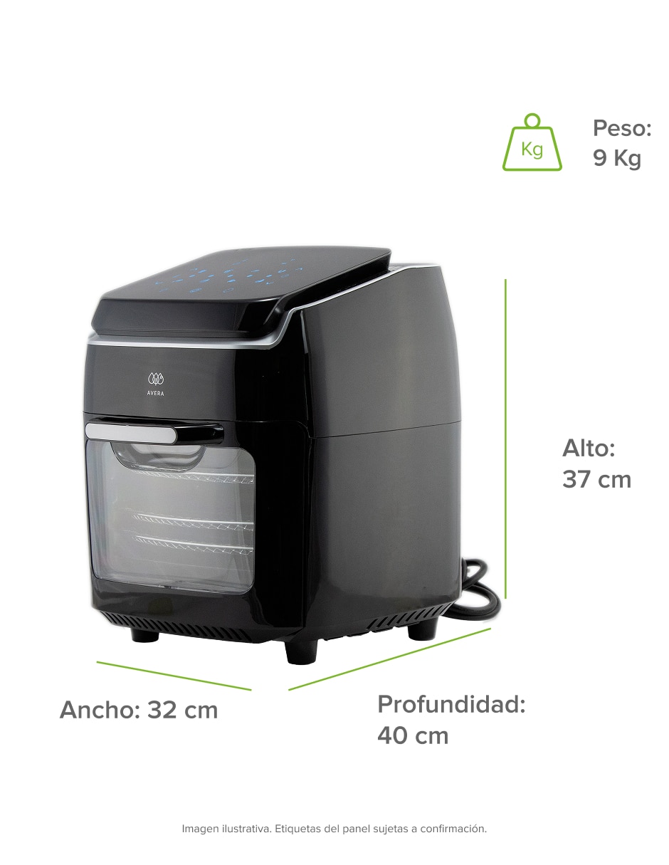 Freidora de aire 10 L Fehc01 9