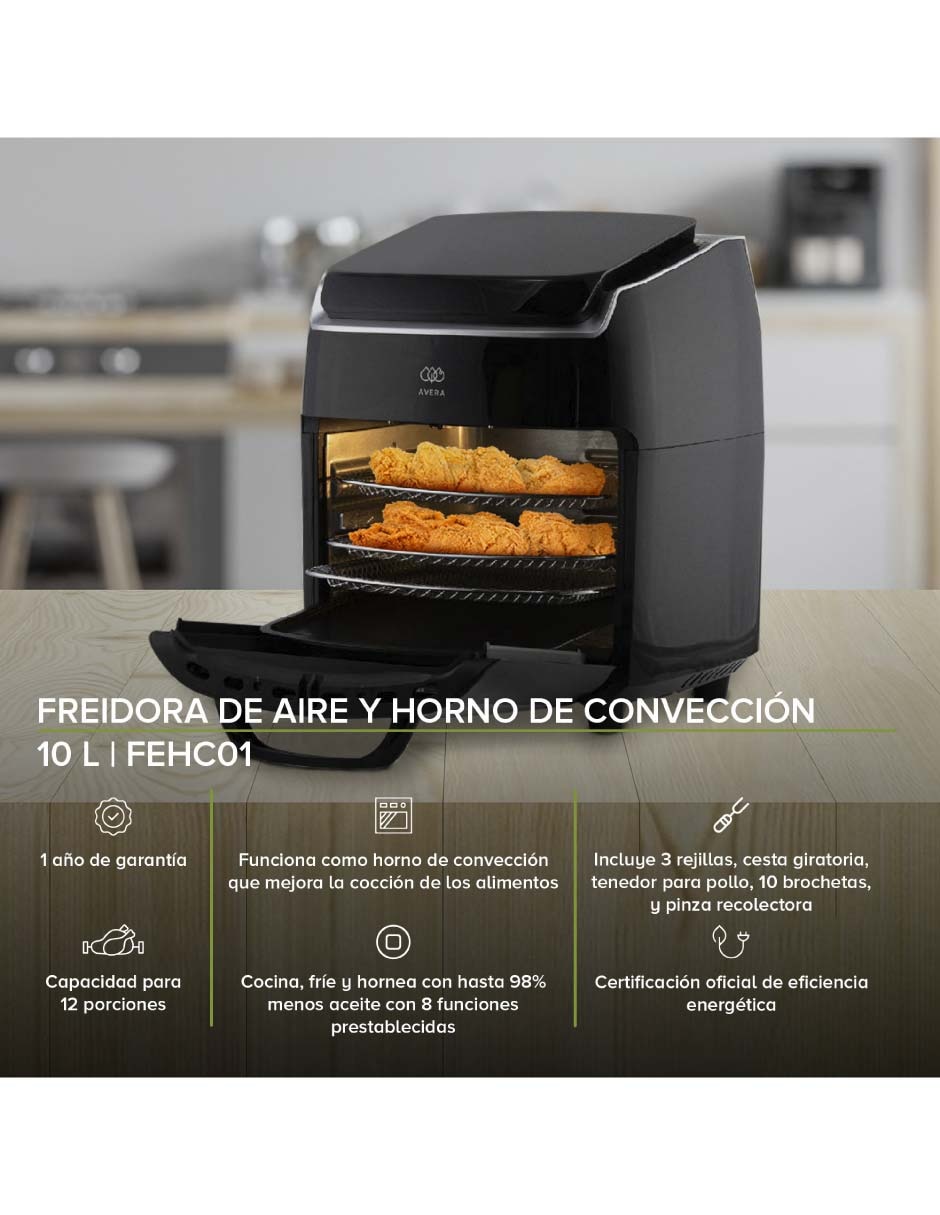 Freidora de aire Avera 10 L Fehc01