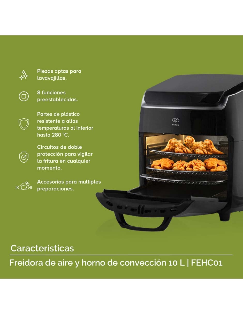 Freidora de aire Avera 10 L Fehc01