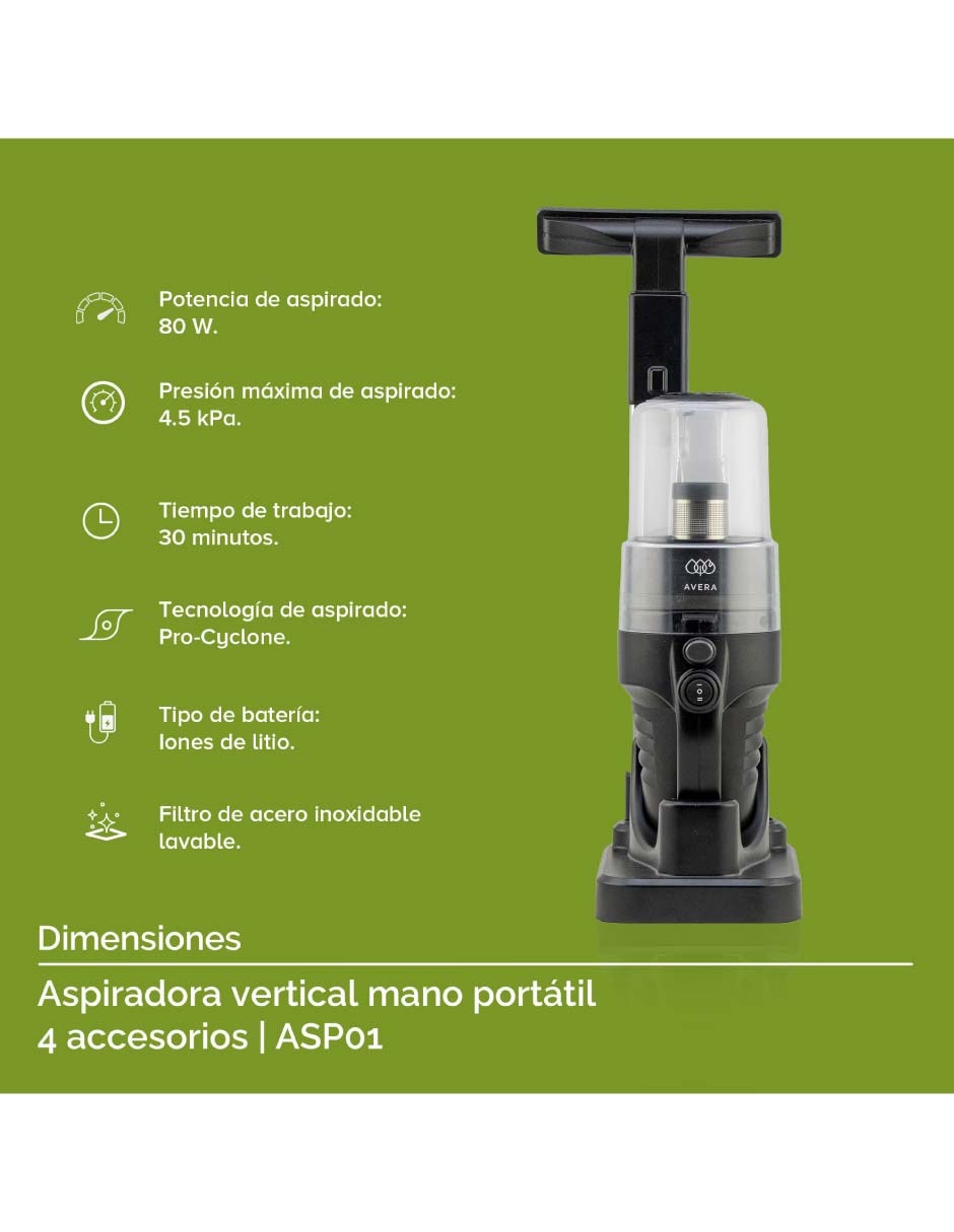 Aspiradora de mano Avera pro cyclo