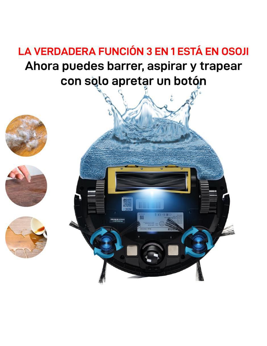Aspiradora robot Osoji dojo duo 990 300 ml