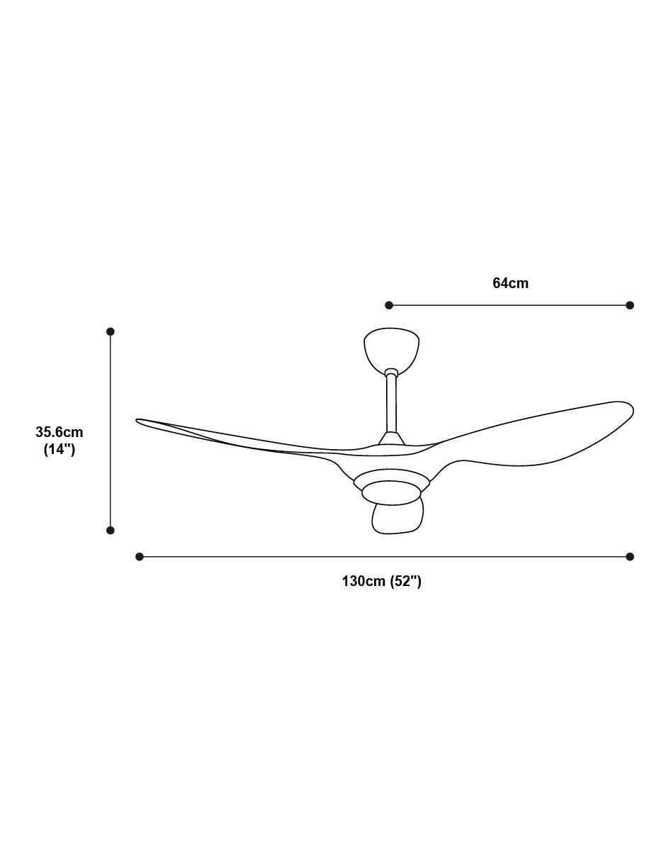 Ventilador de techo Lumimexico con control remoto 3 velocidades