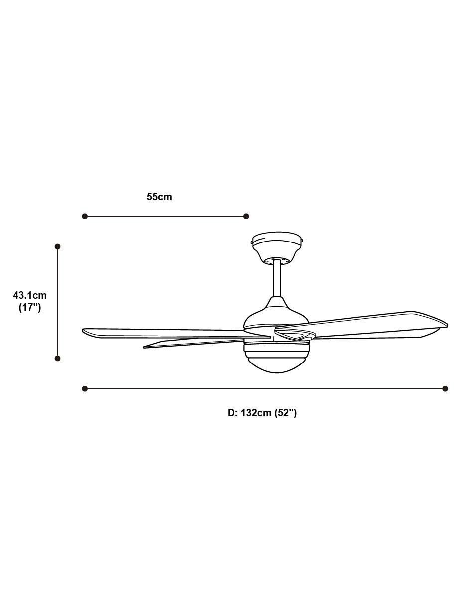 Ventilador de techo 3 velocidades 8