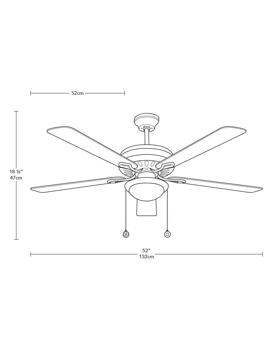 Ventilador de techo 3 velocidades 6