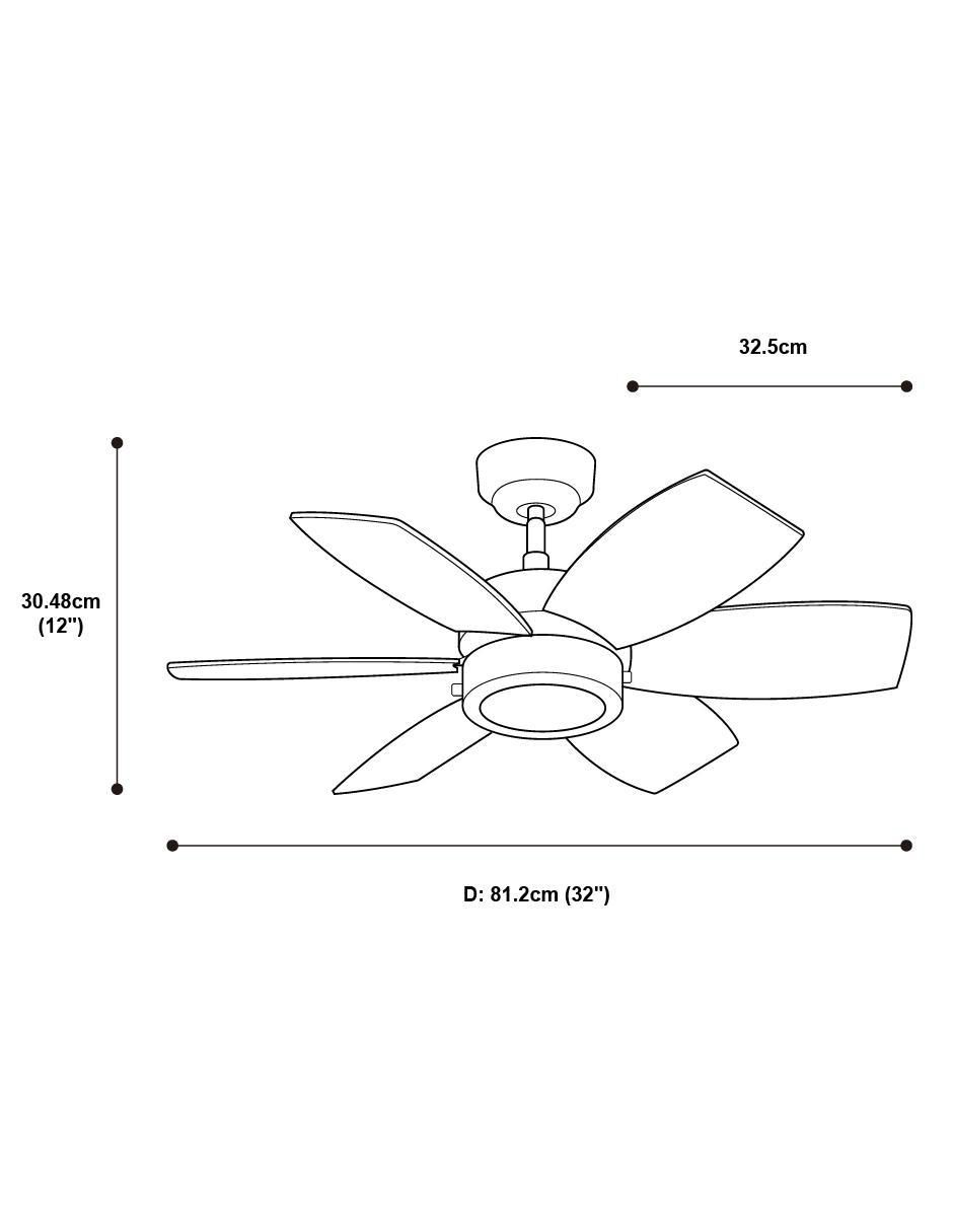 Ventilador de techo 3 velocidades 10