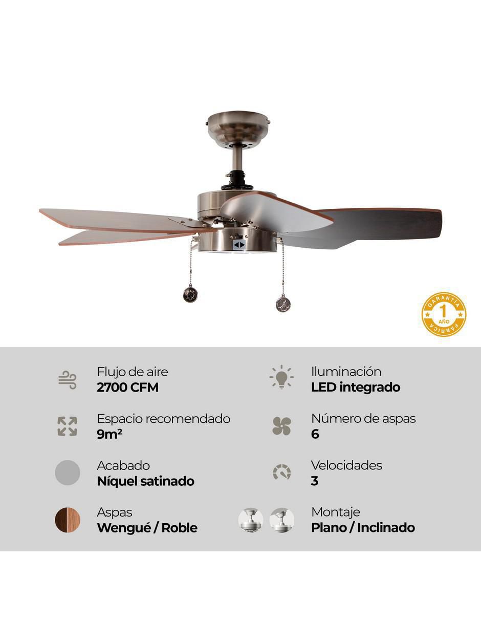 Ventilador de techo 3 velocidades 8
