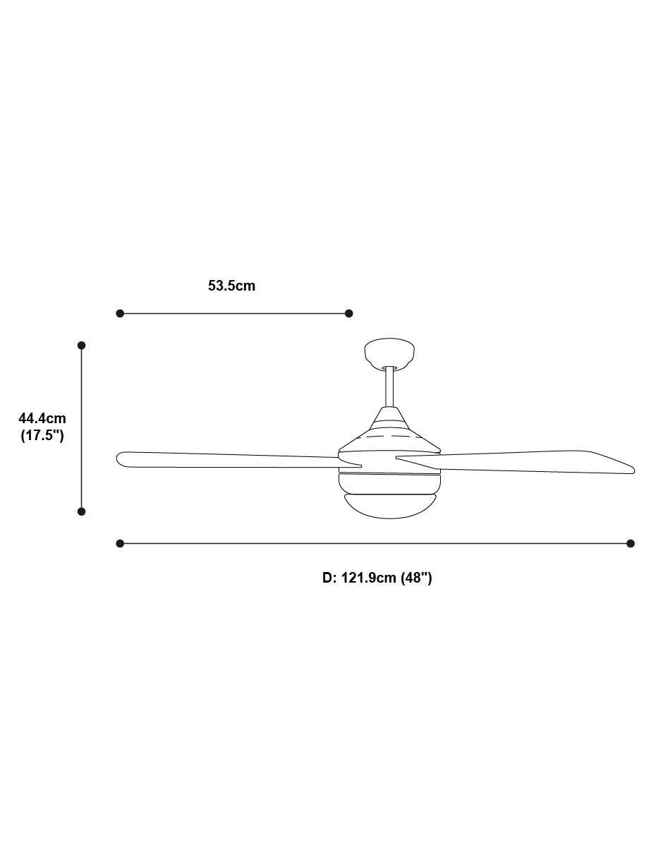Ventilador de techo 3 velocidades 8