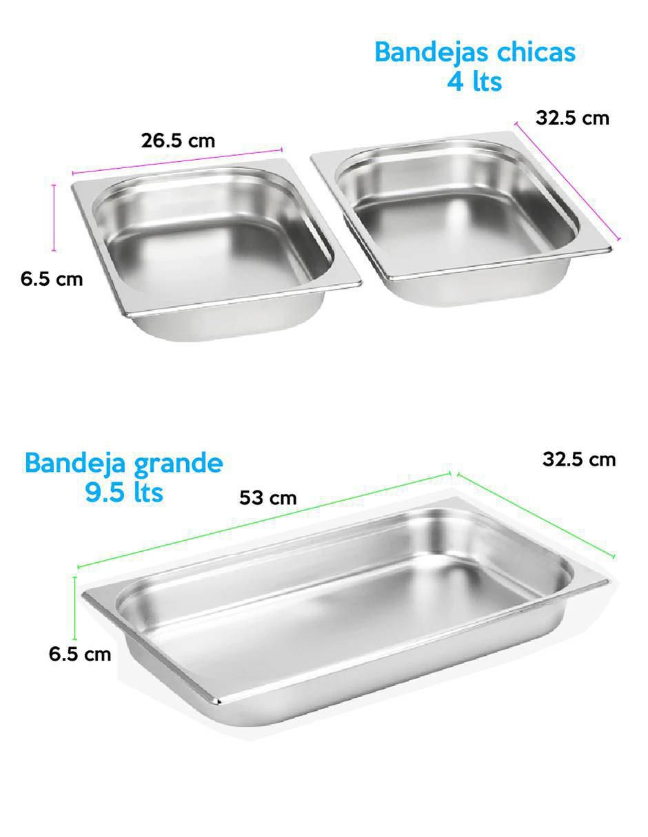 Chafer buffet de acero inoxidable Rd Royal Cook
