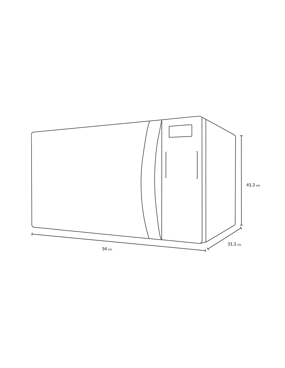 Horno de microondas convencional Winia modelo KOS-1N5HSS de 1.5 pies cúbicos