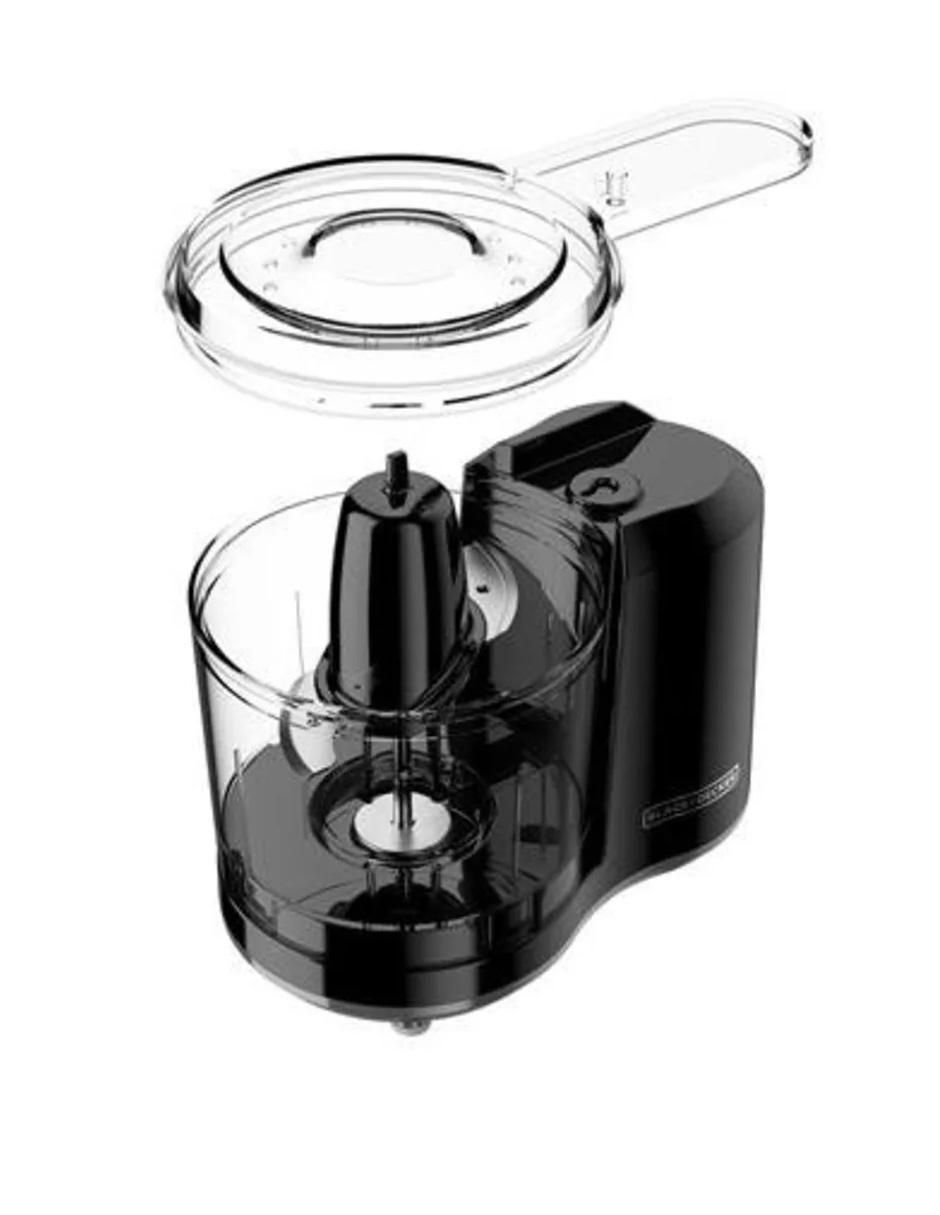 Procesador de alimentos Black + Decker cuchillas de acero inoxidable