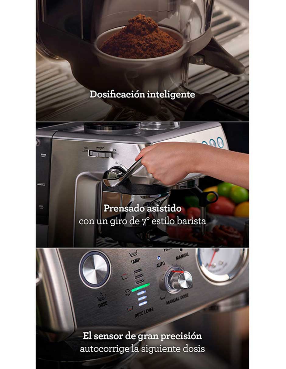 Cafetera espresso the barista series bes876bss1bna1 4