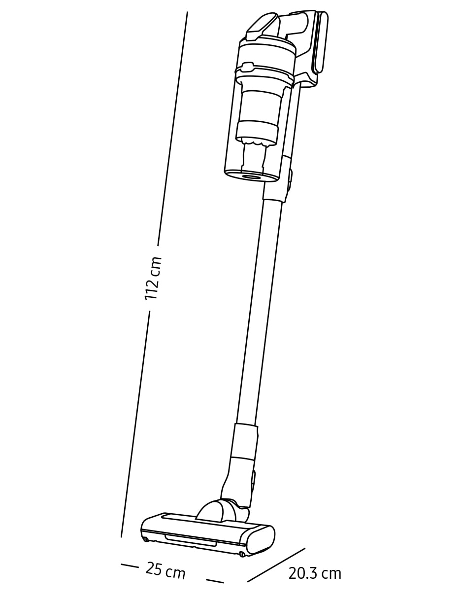 Aspiradora ciclónica Samsung bespoke 800 ml