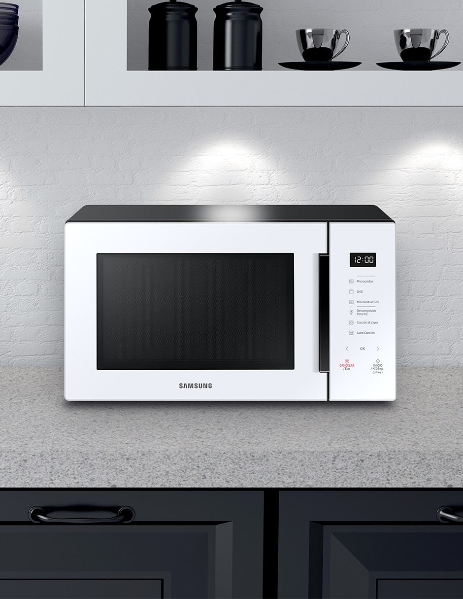 Horno de microondas con grill Samsung modelo MG30T5018UW/AX de 1 pie cúbico