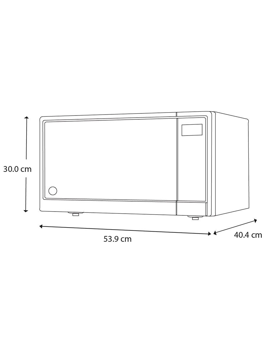 Horno de microondas de convección con grill General Electric modelo Mge11xaf de 1.1 pies cúbicos