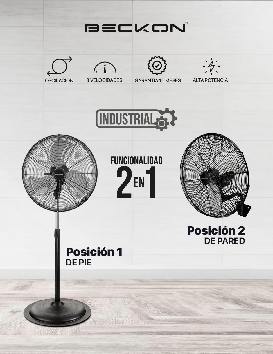 Ventilador de pedestal Beckon 3 velocidades