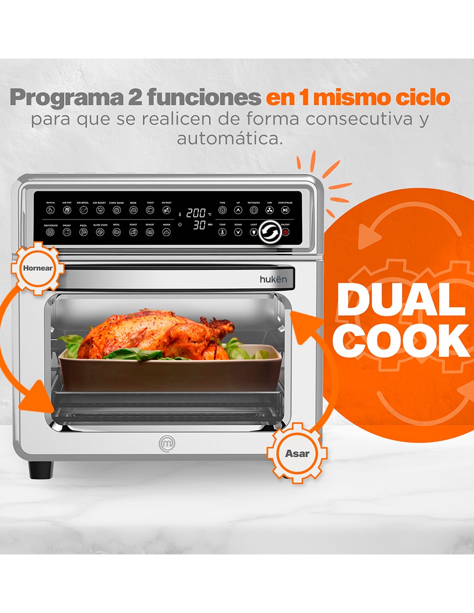 Horno eléctrico freidora Masterchef Mk-afo-20t 20 l