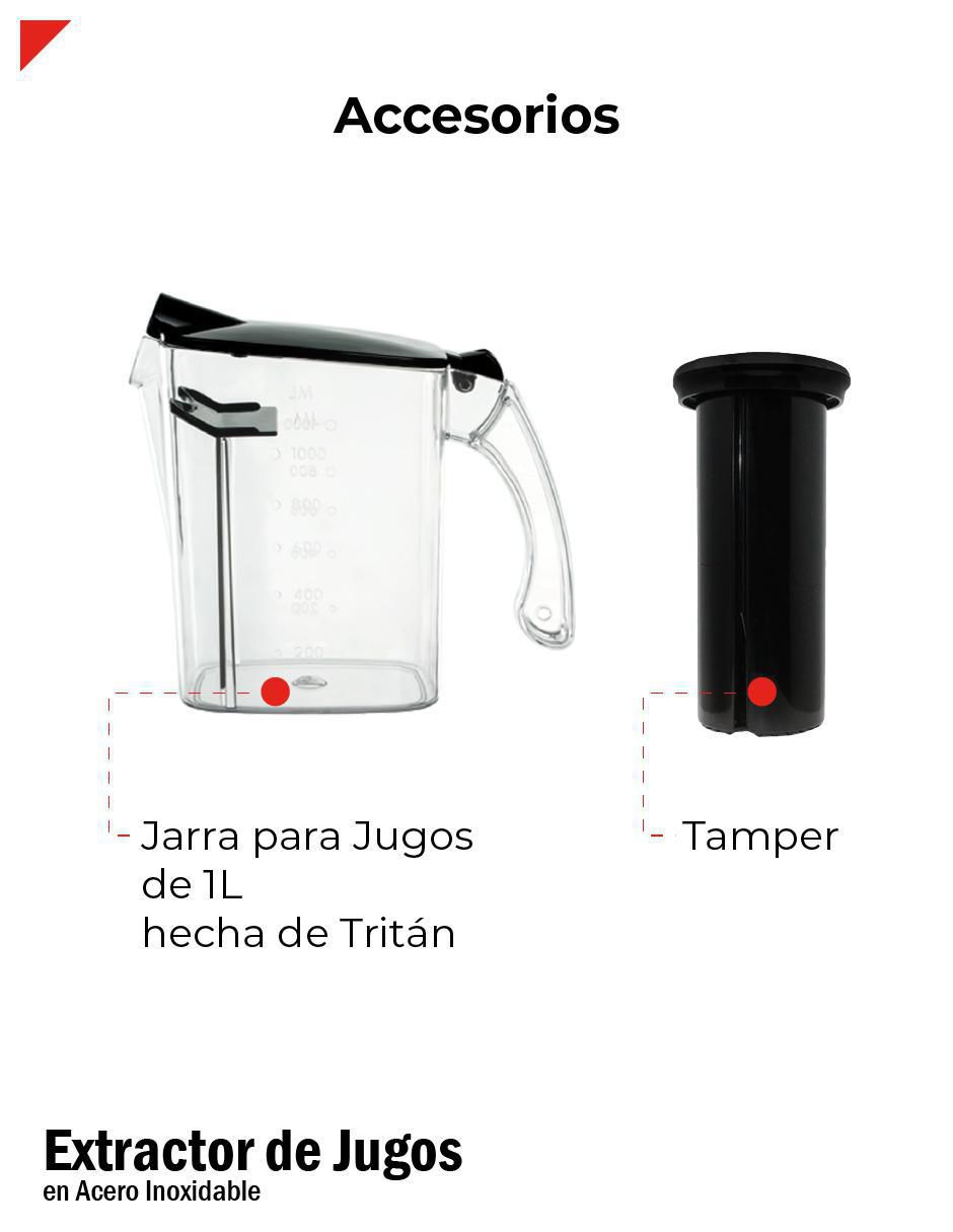 Extractor de jugo 800 W 3
