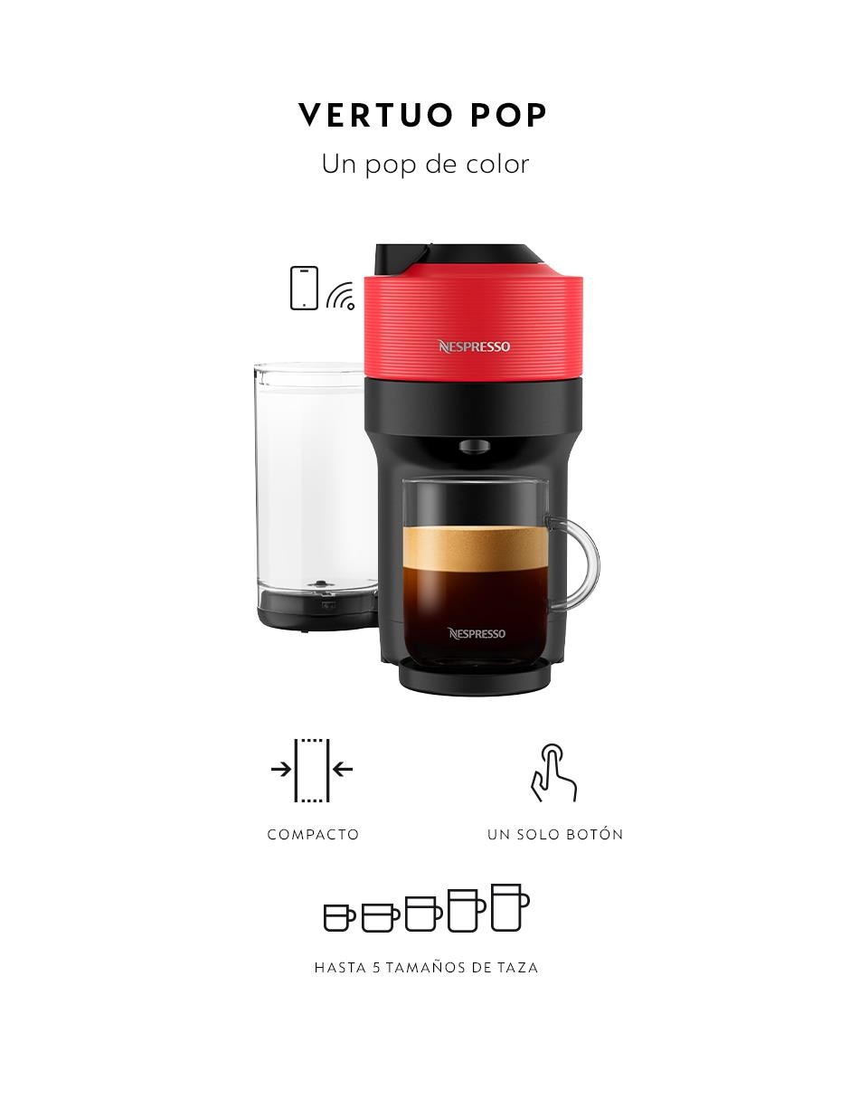 Cafetera Combo Vertuo Pop Red 2