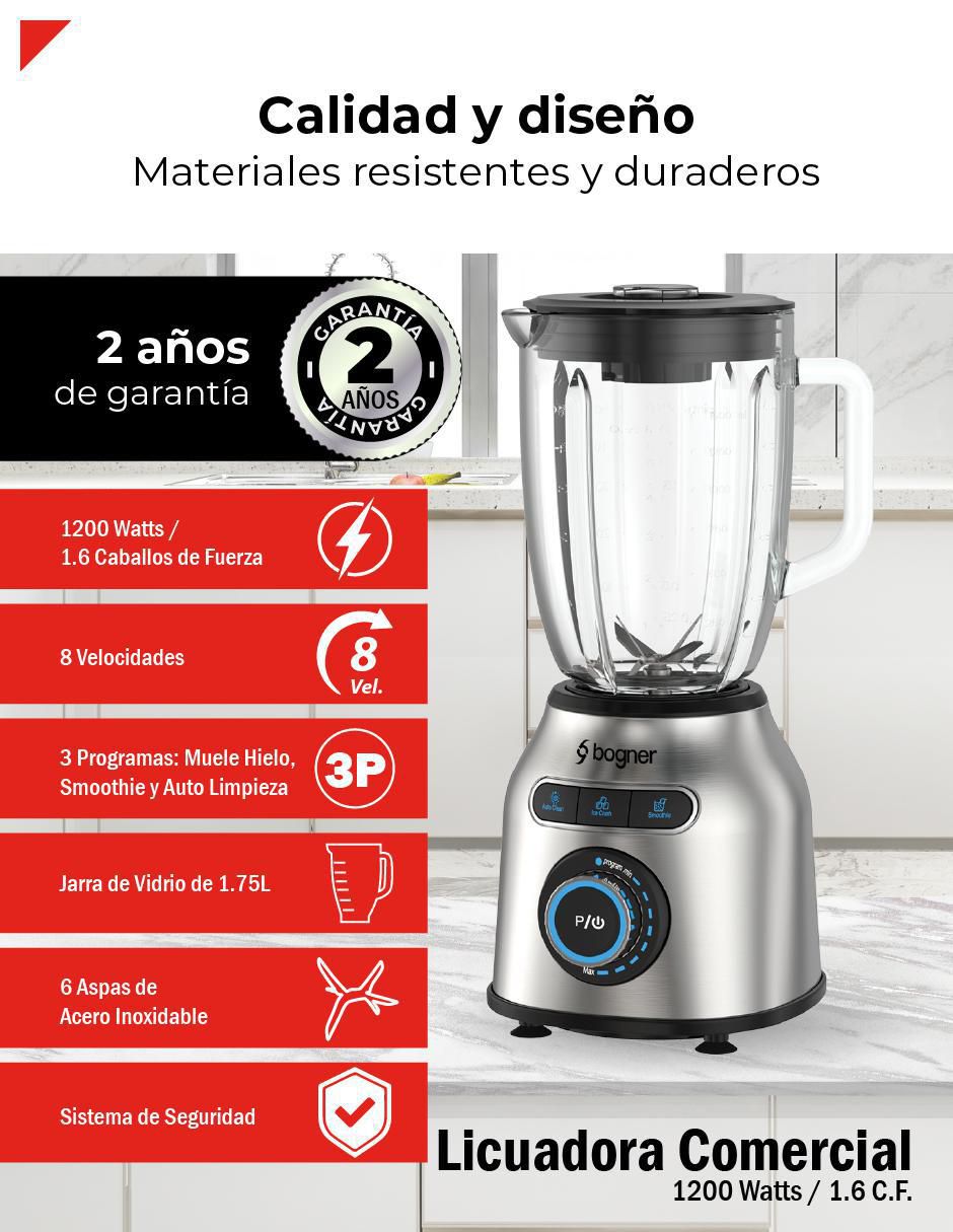 Licuadora Bogner BSB01A 8 velocidades