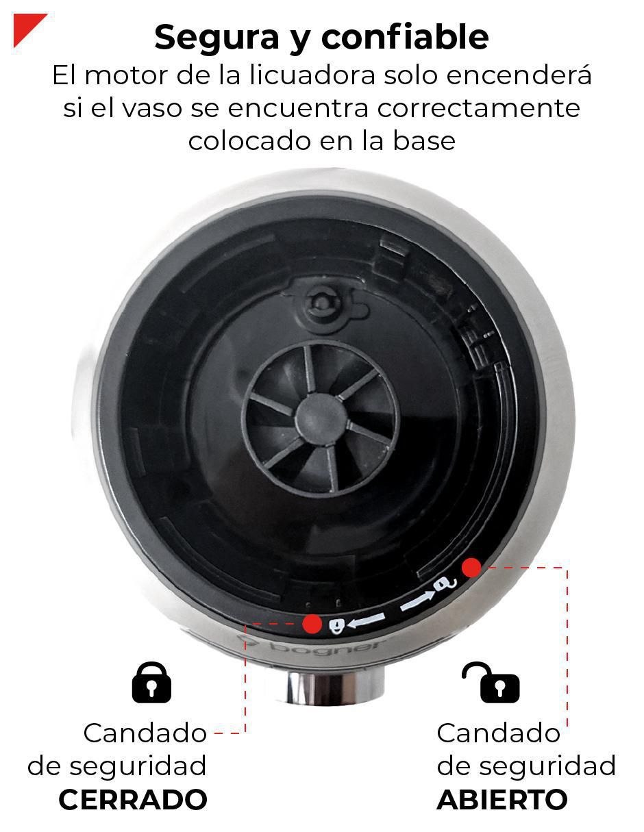 Licuadora Bogner BSB01A 8 velocidades