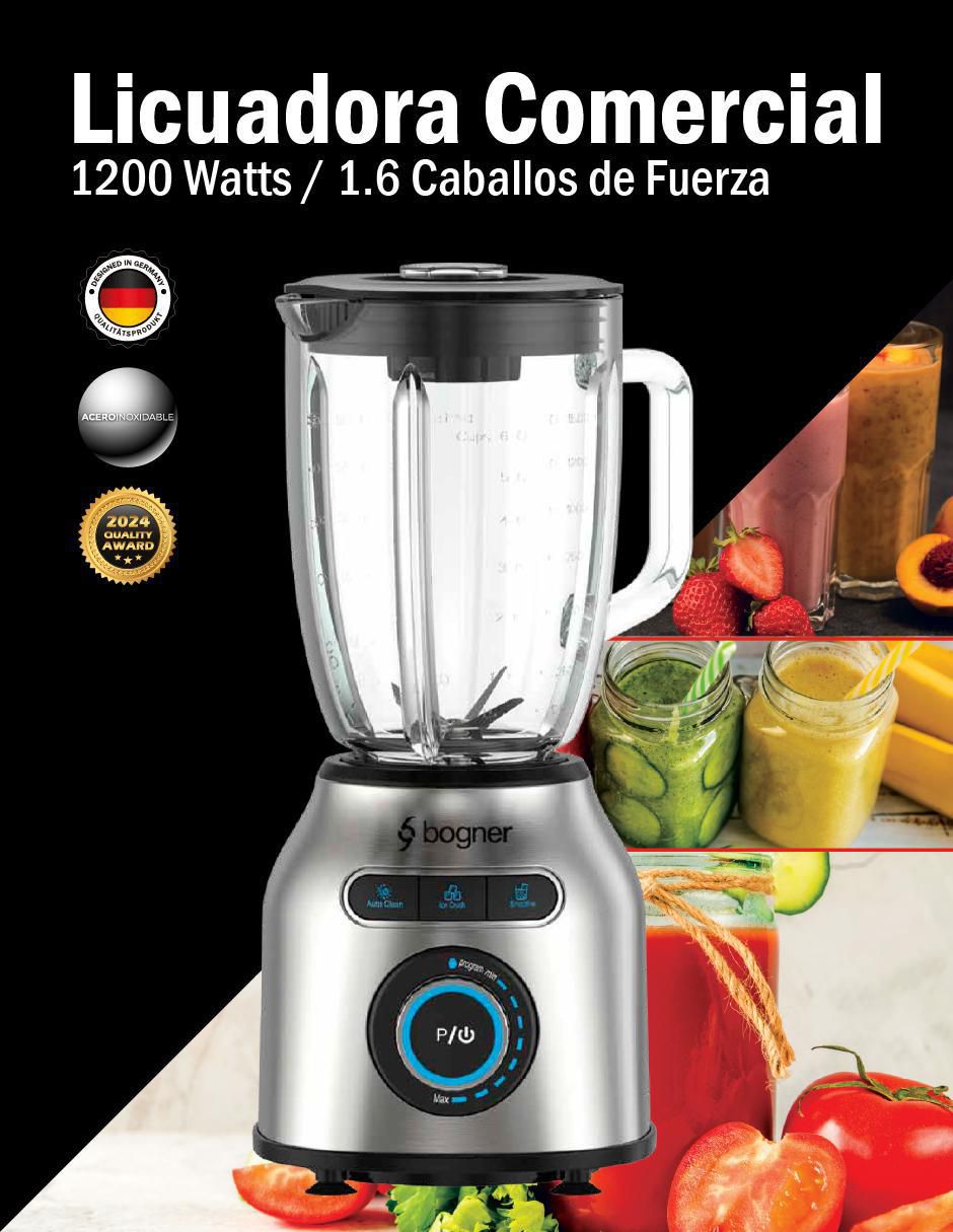 Licuadora Bogner BSB01A 8 velocidades